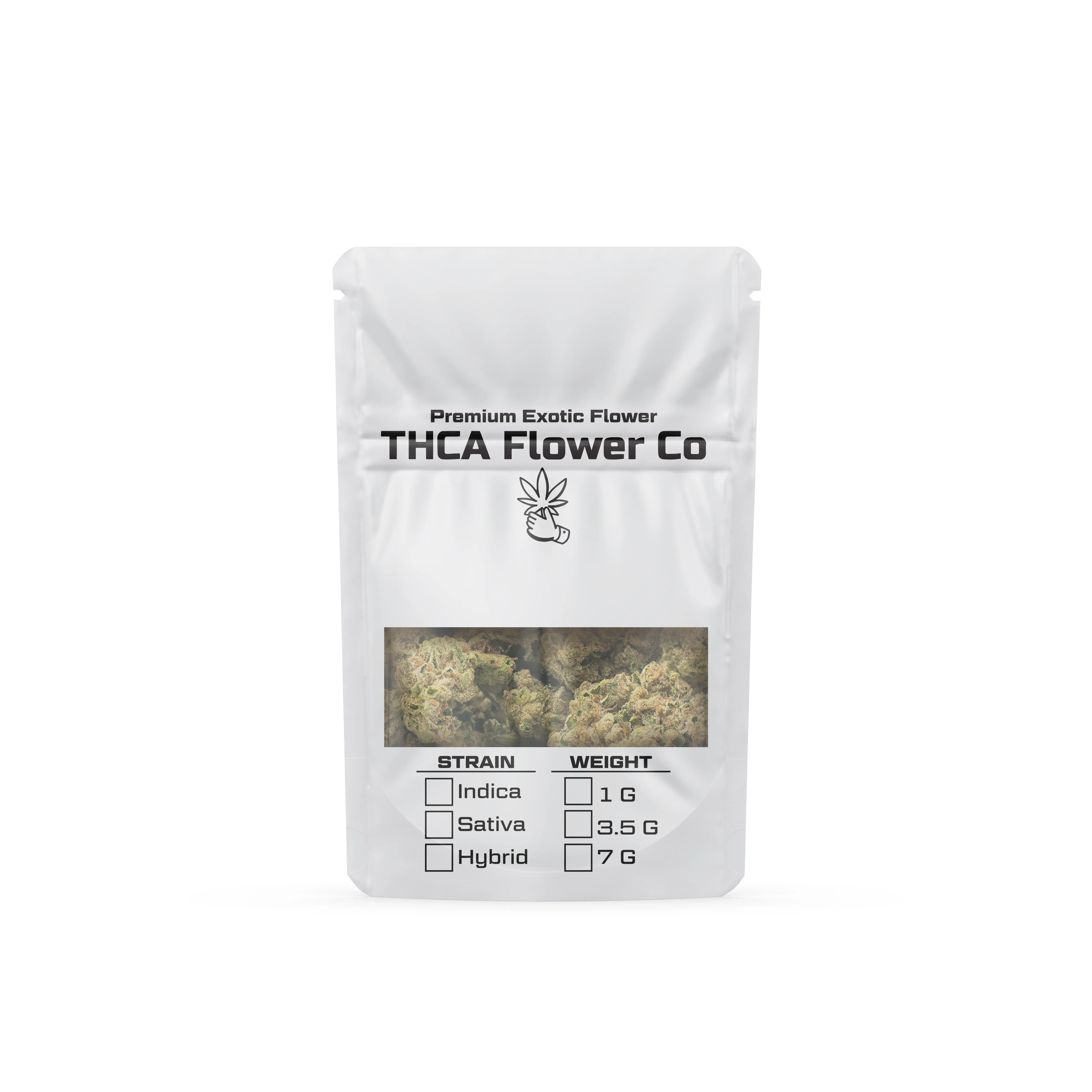 THCA Flower Co - Exotic Mylar Bag