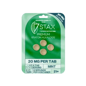 7Stax Premium 7-OH Kratom Alkaloid Tablets (80mg - 4 Count)