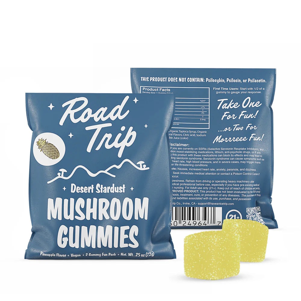 Road Trip Desert Stardust Mushroom Gummies (2 Count) - Pineapple Flavor