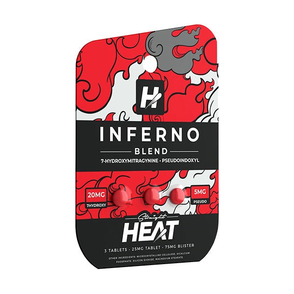 Straight Heat Inferno Blend 7Hydroxy Pseudo Tablets 3ct