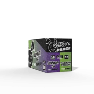 GEEK'D x PURGE THC-A Diamonds & Crumble (3000mg) - Illumainati OG, Strawberry Cheesecake