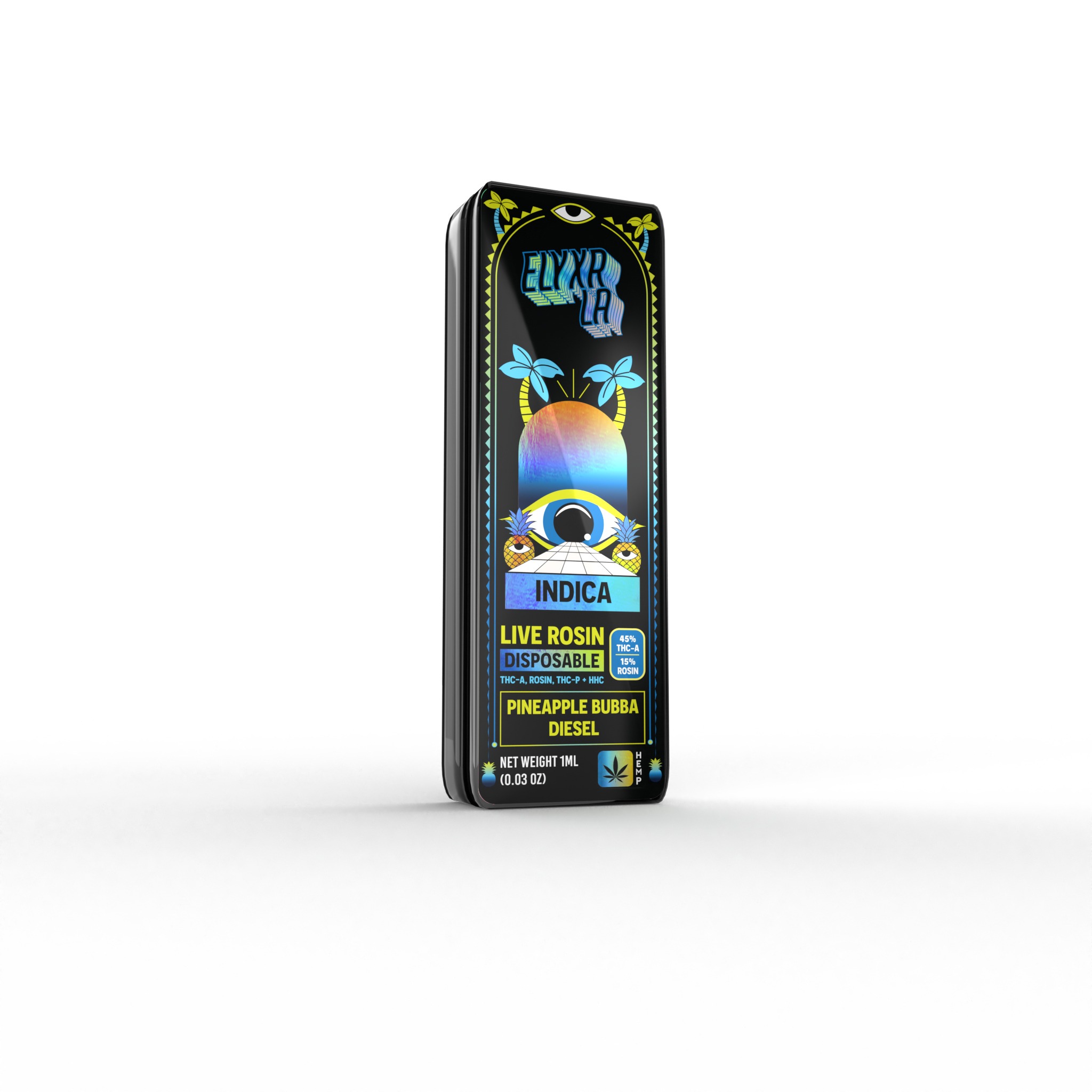 Live Rosin THC-A & THC-P Disposable (1000mg) - Indica ~ Pineapple Bubba Diesel