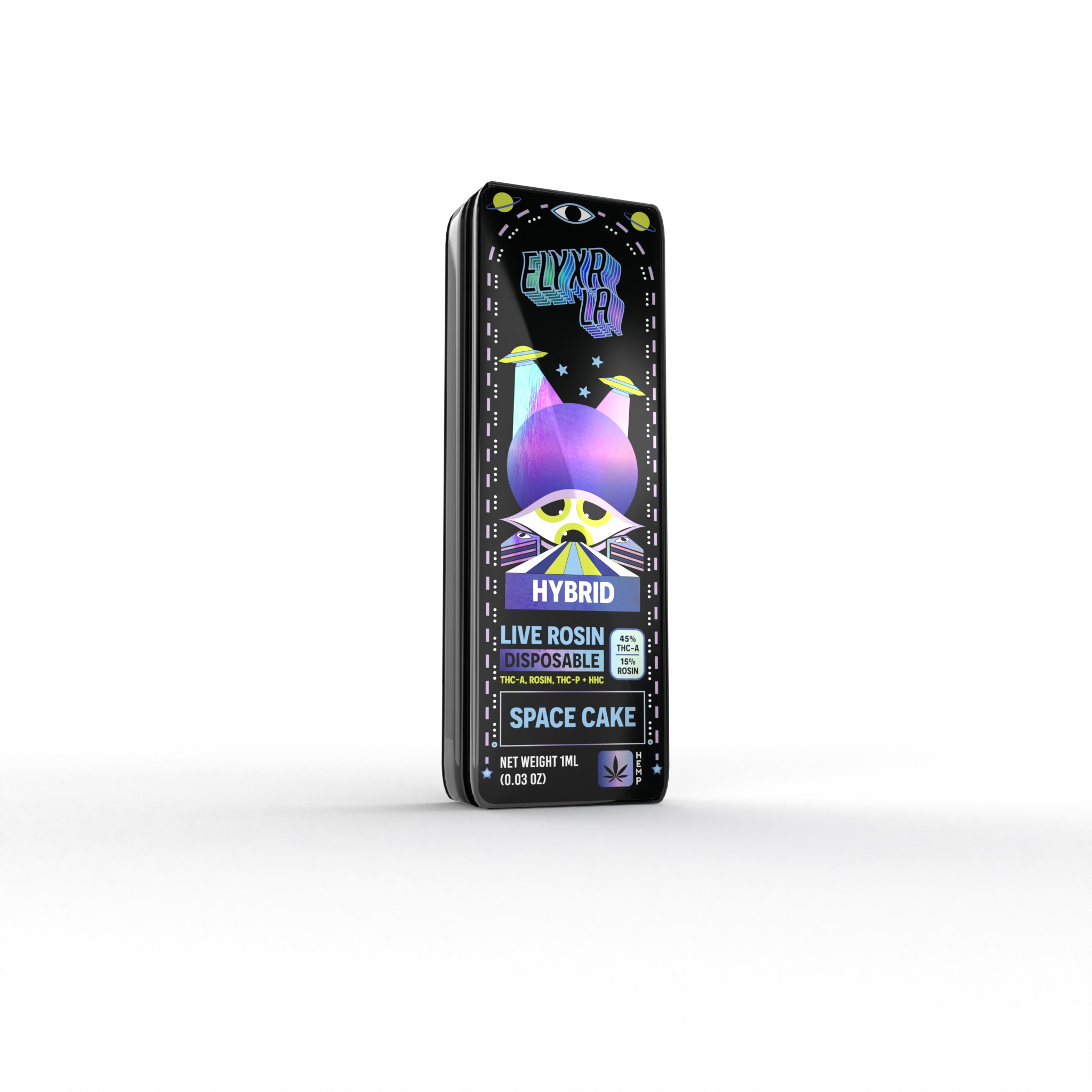 Live Rosin THC-A & THC-P Disposable (1000mg) - Hybrid ~ Space Cake