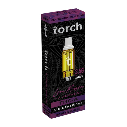 Torch 3.5g Cart, Blackberry Snow Cone, Box.
