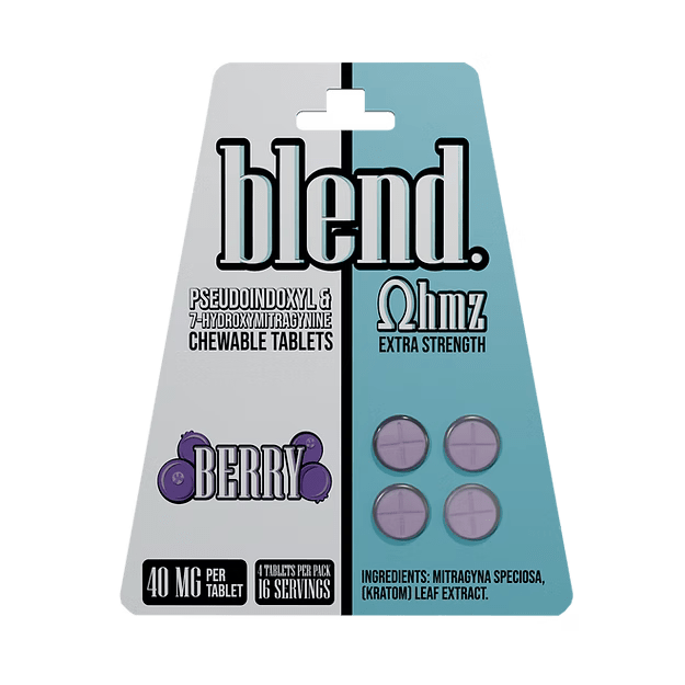 Blend Extra Strength 7-OH + Pseudo Tablets - Berry Flavor