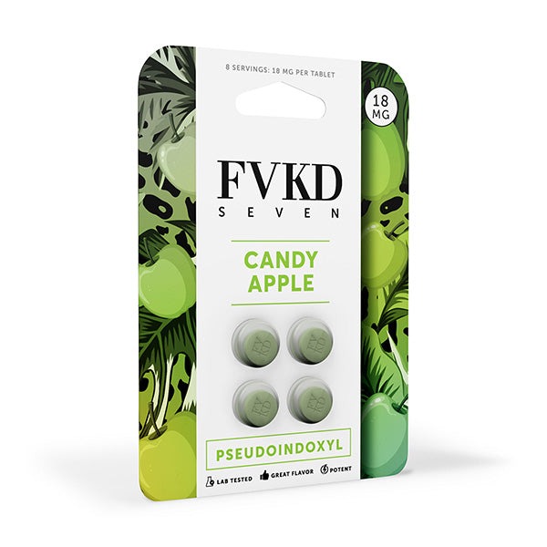 FVKD Seven Pseudo 18mg Tablets, 4ct, Candy Apple