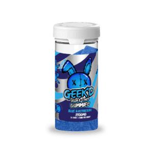 Geek'd Gummies Vector, Blue Raspberry, 3500mg