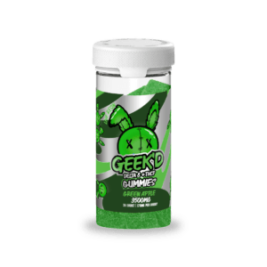Geek'd Gummies Vector, Green Apple, 3500mg