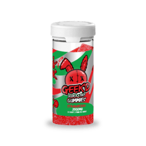 Geek'd Gummies Vector, Strawberry, 3500mg