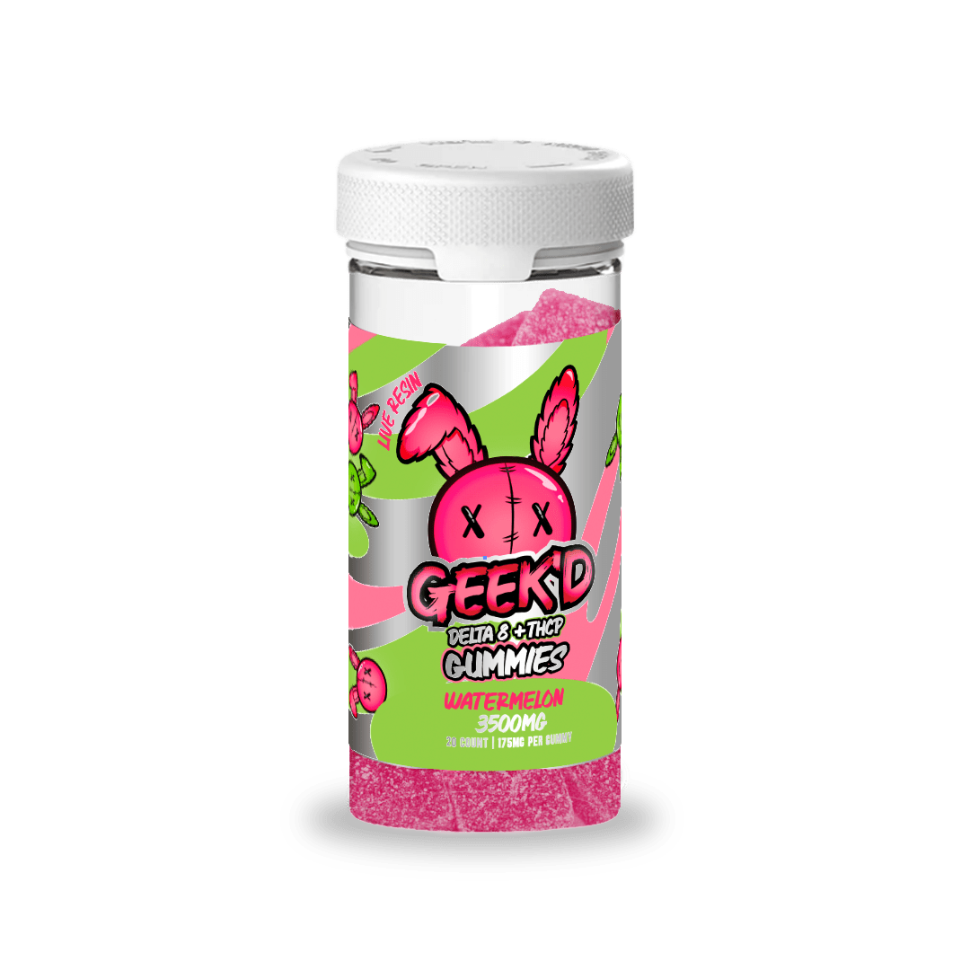 Geek'd Gummies Vector, Watermelon, 3500mg