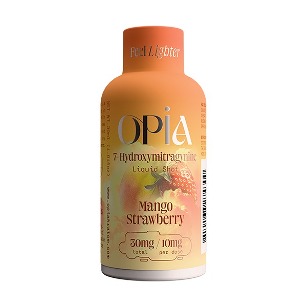 Opia Kratom Shot, 30mg, Mango Strawberry
