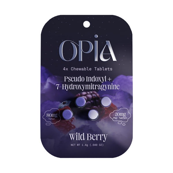 Opia Pseudo 7 Tablets, 4-count, Wild Berry