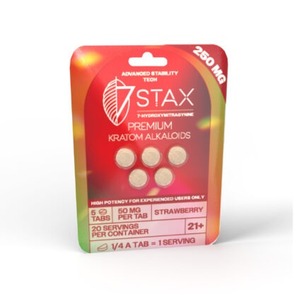 7Stax Premium 7-OH Kratom Alkaloid Tablets (250mg – 5 Count)