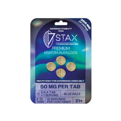 7Stax Premium 7-OH Kratom Alkaloid Tablets (200mg – 4 Count)