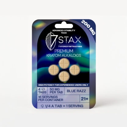 7Stax Premium 7-OH Kratom Alkaloid Tablets (200mg – 4 Count)