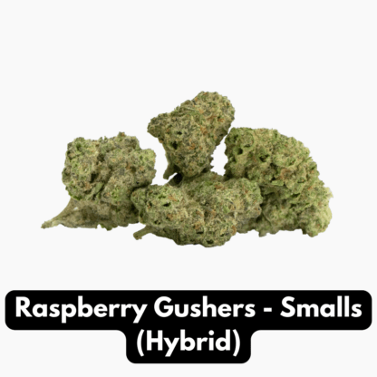 Natural THC-A Flower (Hybrid ~ Raspberry Gushers – Smalls)