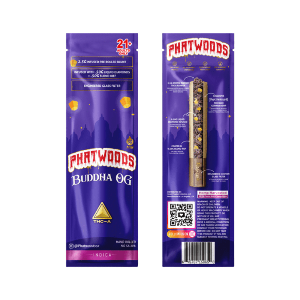 PhatWoods THCA Pre Rolled Blunt 2500mg - Buddha OG