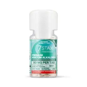 Buy 7Stax Premium 7-OH Kratom Alkaloid Tablets (1200mg - 15 Count) - Mint Flavor