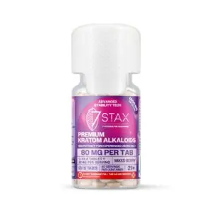 Buy 7Stax Premium 7-OH Kratom Alkaloid Tablets (1200mg - 15 Count) - Mixed Berry Flavor