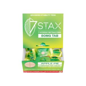 Buy 7Stax Premium 7-OH Kratom Alkaloid Tablets - 80mg - 1 Count - Apple Pie Flavor