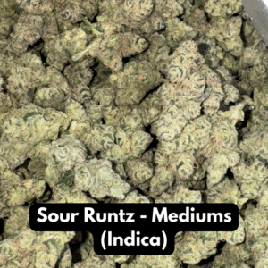 Natural THC-A Flower - Indica Strain ~ Sour Runtz - Mediums
