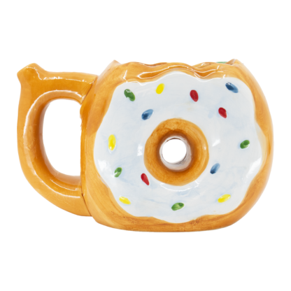 Donut Mug Bong | Ceramic Coffee Mug Bong with Sprinkles