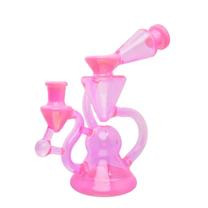 Cyclone Bong | Pink Multi-Chamber Vortex Glass Bong