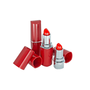 Lipstick stash jar, hidden compartment stash holder styled as red lipstick tubes
