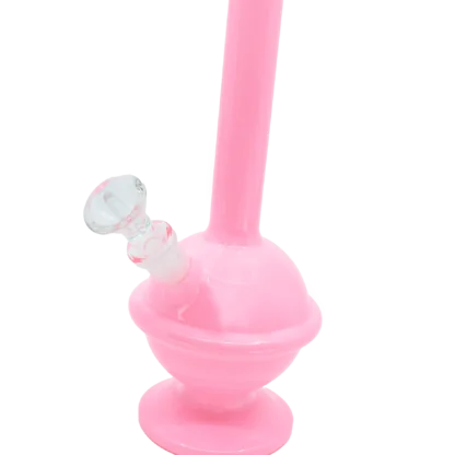 Saturn Bong – Pink Round Glass Bong