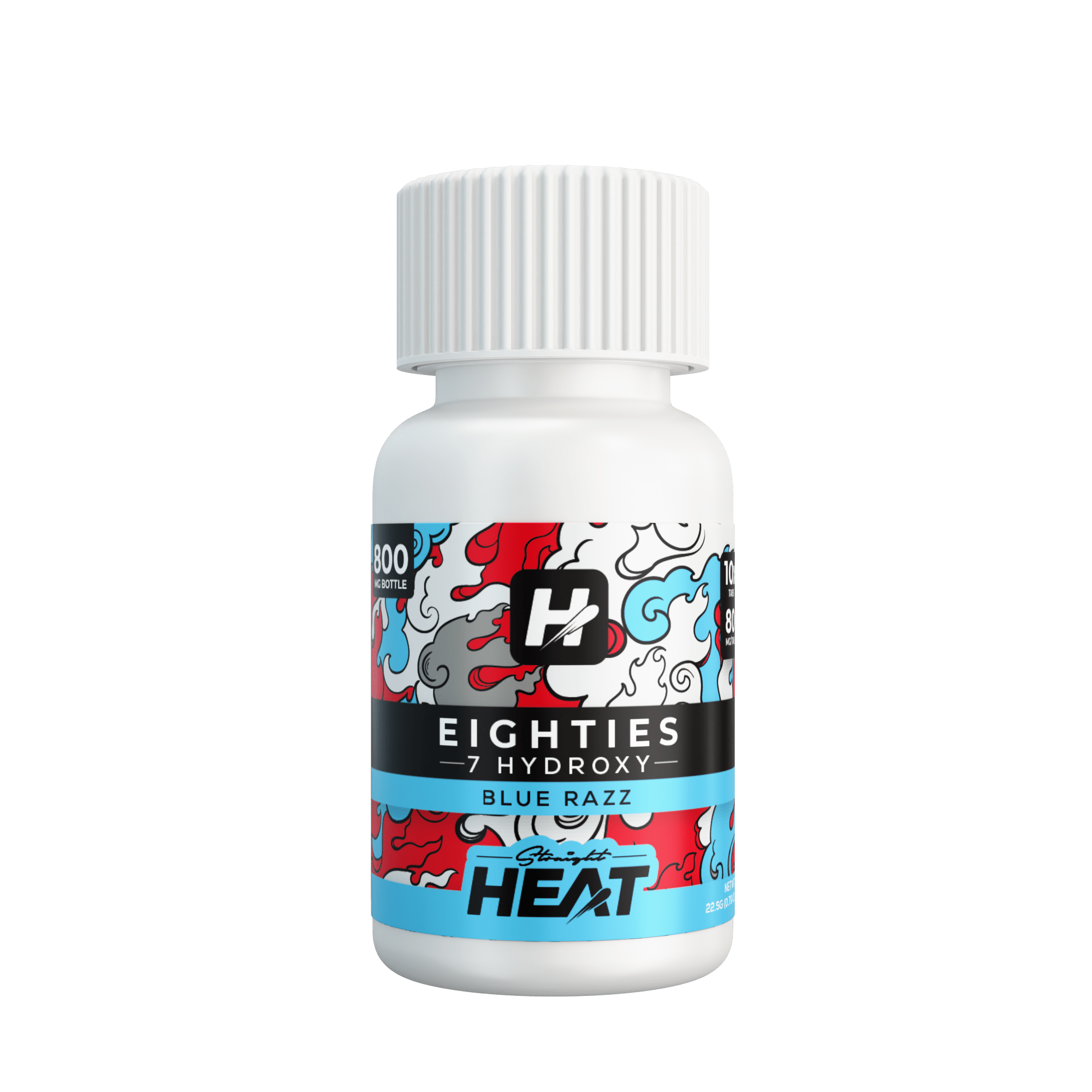 Buy Straight Heat Eighties 7OH Tablets (800mg - 10 Count) - Blue Razz