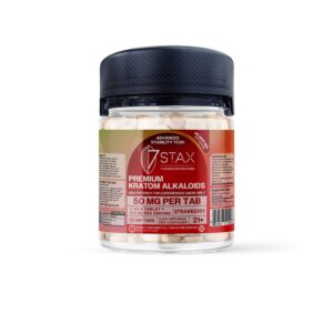 7Stax 7-OH kratom alkaloid tablets, 25000mg 500-count bulk jar, front product view