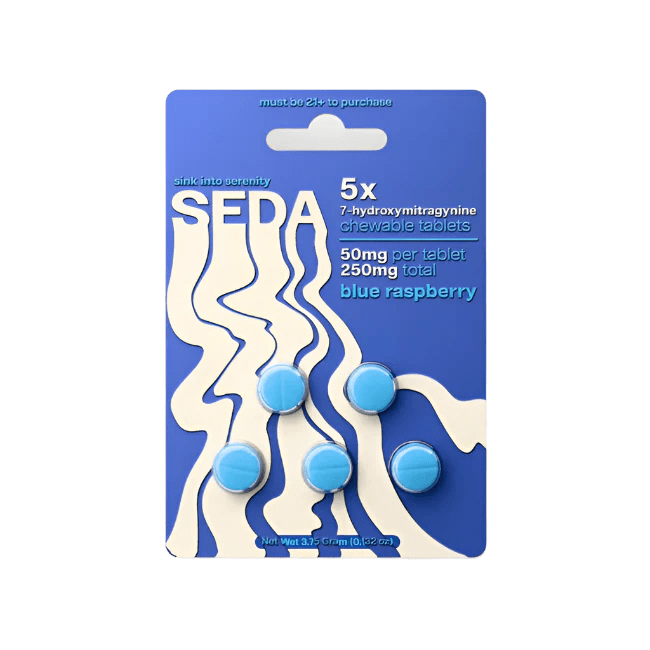 Seda Chewable Blue Raspberry 7Oh Tablets