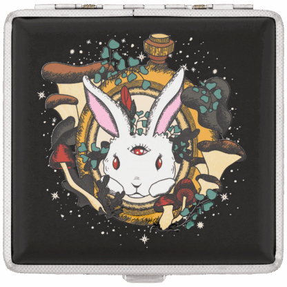 Chasing Rabbits Stash Case by Ella — Psychedelic Rabbit Design