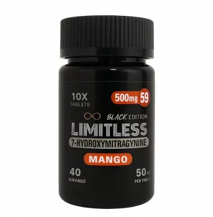 Buy Limitless Black Edition 7-OH Tablets (500mg - 10 Count) | Elyxr