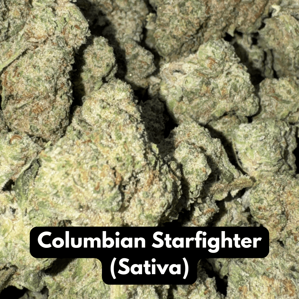 Natural THC-A Flower (Sativa ~ Columbian Starfighter)