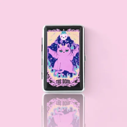 Devil Kitty Tarot Cigarette Case – Printed Joint & Pre-Roll Stash Box