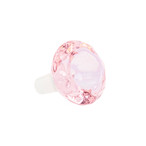 Buy Diamond Bowl - Pink Crystal Glass Bong Bowl (14mm)