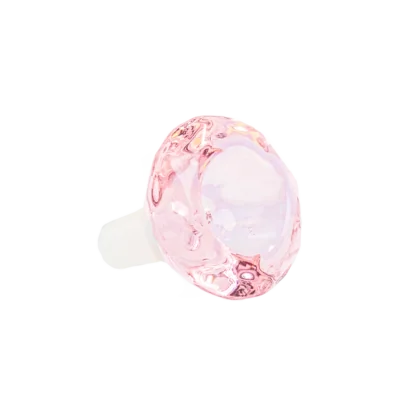 Diamond Bowl – Pink Crystal Glass Bong Bowl (14mm)