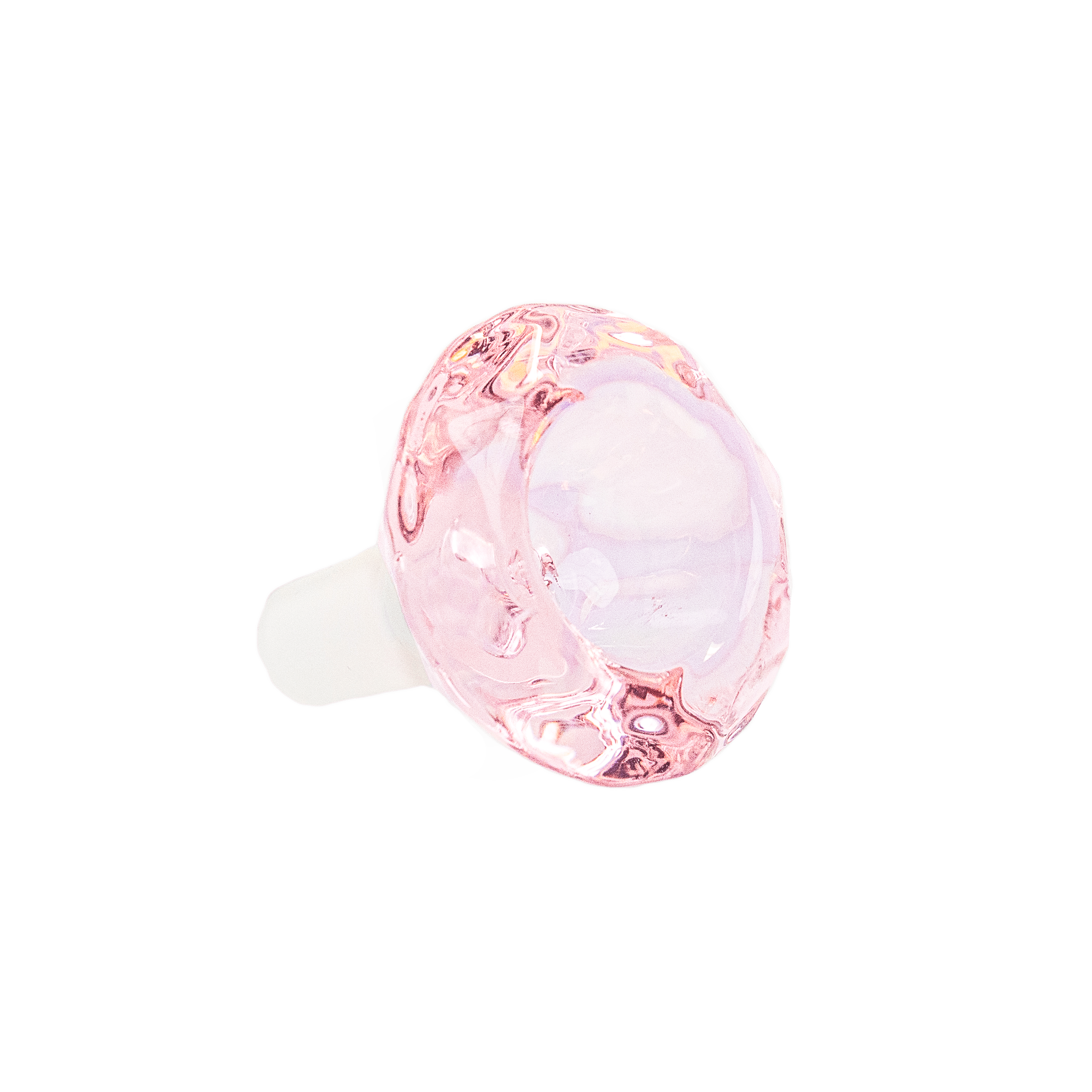Buy Diamond Bowl - Pink Crystal Glass Bong Bowl (14mm)
