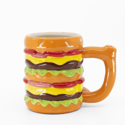 Hamburger Mug Bong – Ceramic Cheeseburger Bong Cup