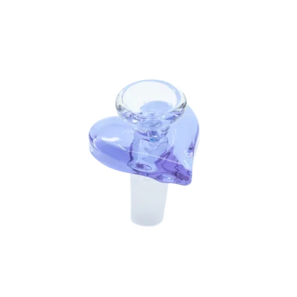 Purple Heart Bowl – 14mm Pastel Glass Bong Bowl