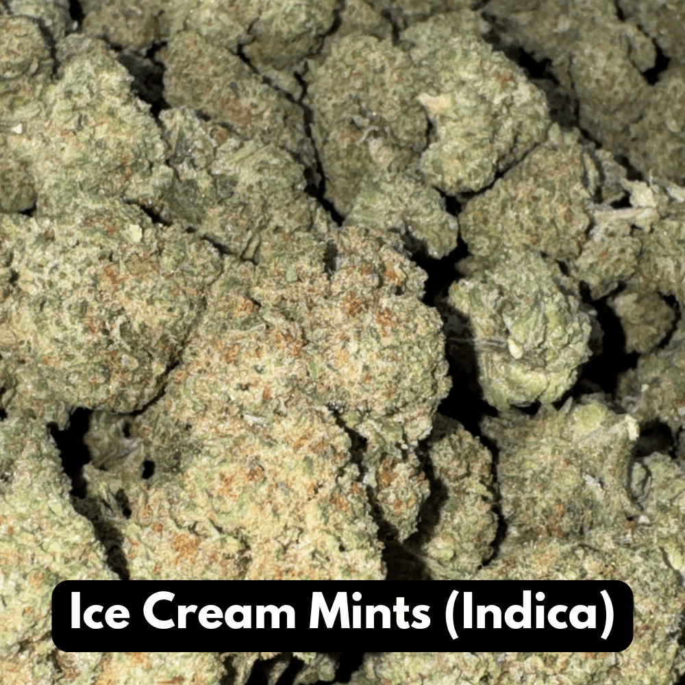 Natural THC-A Flower (Indica ~ Ice Cream Mints)
