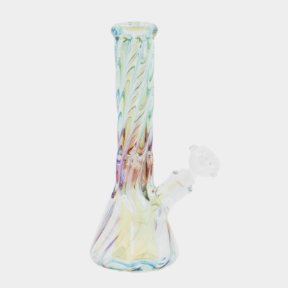 Mermaid Twist Bong – Iridescent Spiral Glass Bong