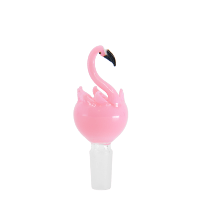 Flamingo Bowl – Pink 14mm Animal Glass Bowl Piece