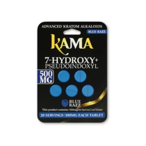 Buy Kama 7-OH + Pseudo Tablets (500mg - 5 Count) - Blue Razz