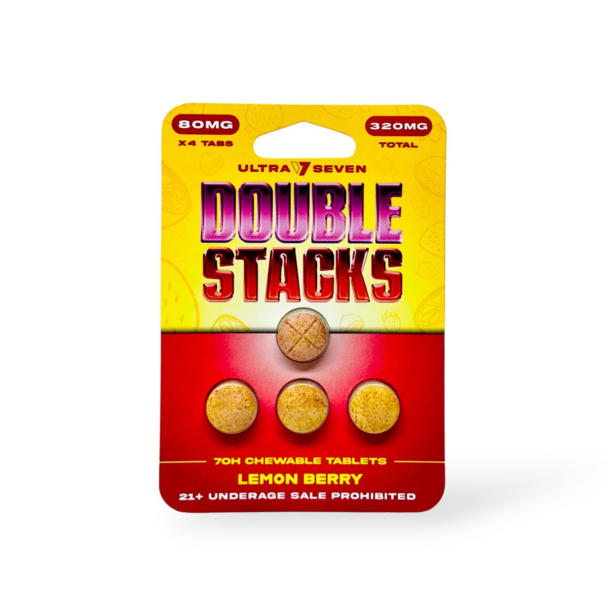 Buy Ultra Seven Double Stacks 7-OH Tablets (320mg - 4 Count) - Lemon Berry