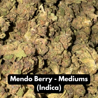 Natural THC-A Flower (Indica ~ Mendo Berry – Mediums)