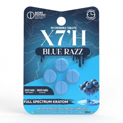 X7’H Kratom Tablets (800mg – 4 Count)