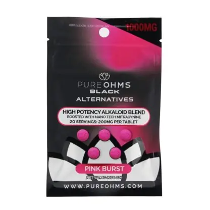 PureOhms Black Alternatives MIT + MGM Tablets (1000mg – 5 Count)
