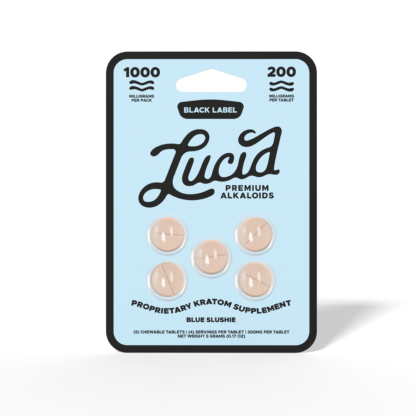 Lucid Black Label Kratom Tablets (1000mg – 5 Count)